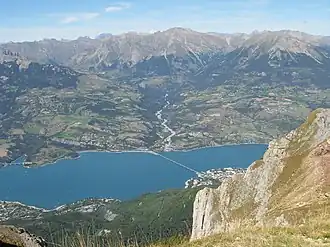 Savines and the Lac de Serre-Ponçon