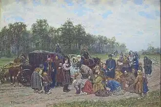 Welcoming the Icon (author's version-repeat, 1893, Astrakhan Picture Gallery of P. M. Dogadin)