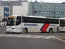ExpressBus Savonlinja Volvo B7R / 9700S (no. 792, AAI-840, 2006) at Jyväskylä bus station