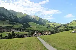 View of Château-d'Œx, Vaud, Switzerland