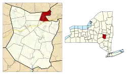 Location in Schoharie County and the state of New York.