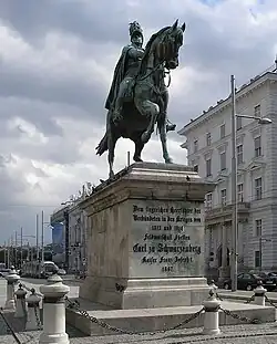 Schwarzenberg Monument at Schwarzenbergplatz, Vienna, by Ernst Julius Hähnel
