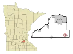 Location of New Market, Minnesota