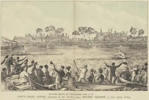 Sculling Championship of the World - 1876 - Edward Trickett defeats John Joseph Sadler