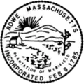 Official seal of Rowe, Massachusetts