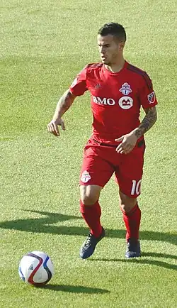 Sebastian Giovinco playing for FC Toronto in 2015