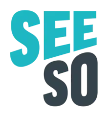 Two words, "See" and "So" capitalized and on top of one another, slanted in a top-right angle.