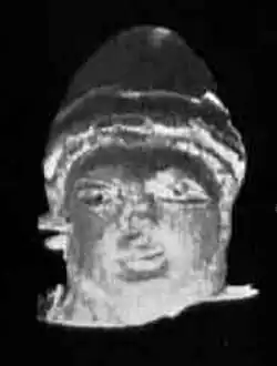 Figure with helmet, Semthan