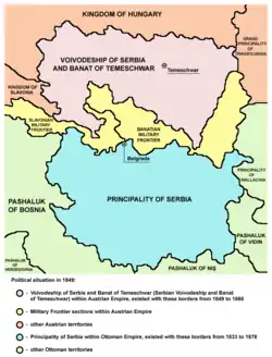 The Principality of Serbia from 1833 to 1878
