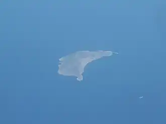 Photo of Serifopoula from an airplane