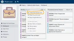 A Phabricator workboard