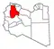 Map of the district of Jabal al Gharbi