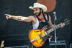 Shakey Graves performs at the Longhorn City Limits stage in 2021