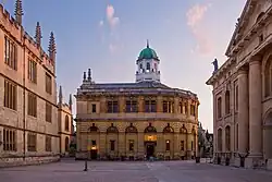 View from the east, behind the Clarendon Building