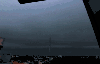 A time-lapse photography of shelf cloud just before a thunderstorm in Pondicherry, India
