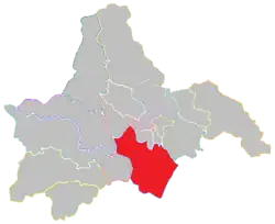 Location of Shuangliu in Chengdu