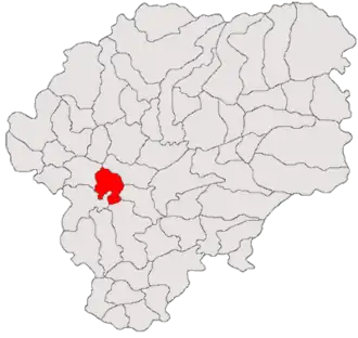 Location in Bistrița-Năsăud County