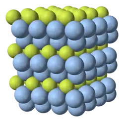 Crystal structure of silver subfluoride.