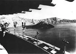 View of Wizard Island from Sinnott Memorial in 1938