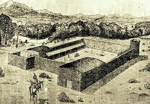A sketch of Fort Lupton.