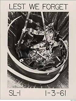 This image of the core from the SL-1 disaster, Idaho Falls, Idaho, United States, served as a reminder of the necessity for proper reactor practice and safeguards.