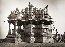 The temple in 1885