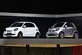 EQ Forfour (left) and EQ Fortwo convertible (right) in Geneva, 2019
