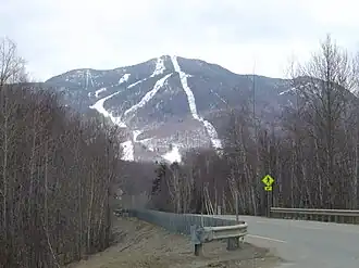 Smugglers' Notch as seen from the access road