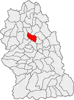 Location in Hunedoara County