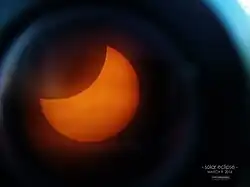Partial in Khon Kaen University, Thailand, 0:46 UTC