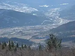 South Fork as seen from the summit of Agua Ramon Mountain
