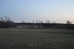 Countryside west of Westover at dusk
