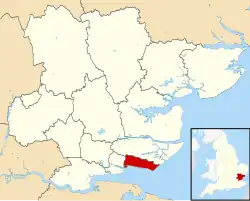 Shown within Essex