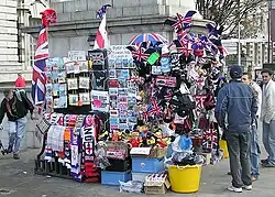 A souvenir stall (London, UK)