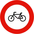 R-114 No bicycles