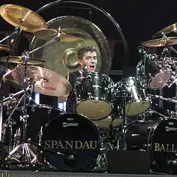 Keeble with Spandau Ballet in 2009.