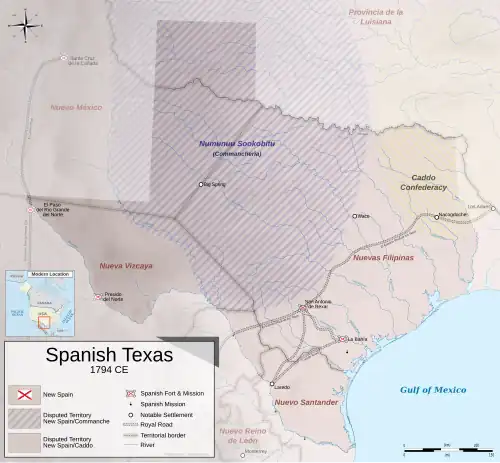 Image 16Spanish Texas in 1794 (from History of Texas)