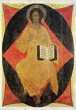 The Saviour Enthroned in Glory, Christ in Majesty, 1408 (Dormition Cathedral, Vladimir)