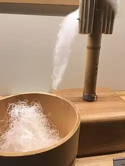 Handspinning silk noil for tsumugi thread