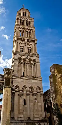 Campanile of Split Cathedral.