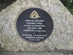 The Beech Hill field in Donnybrook, where the 1887 All-Ireland Final was played