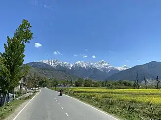 NH 501 in Anantnag district in 2023