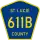 County Road 611B marker