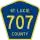 County Road 707 marker
