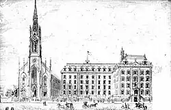 St. Xavier Church, High School, and College in 1831
