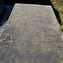 Hooker family gravestone