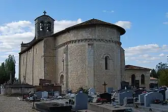 The church in Saint-Caprais-de-Bordeaux