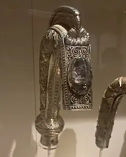 St. Fillan’s Crozier, with the Coigreach to the right