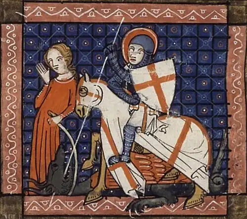 Miniature from a manuscript of Legenda Aurea, Paris, 1348
