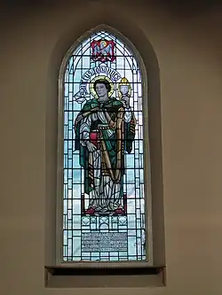 Window depicting St John. Photograph courtesy Stephen Overton.St John's Church. Walham Green